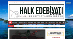 Desktop Screenshot of halkedebiyatidergisi.com