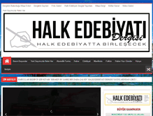 Tablet Screenshot of halkedebiyatidergisi.com